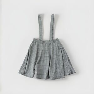 Nasty Gal Houndstooth Skater Skirt Size 8 NWT Black White Overall Skirt